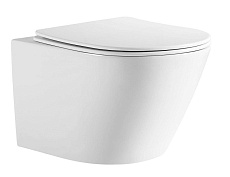 Подвесной унитаз SET Aquatek Либерти-010 4в1, кнопка хром