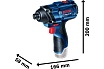 Гайковерт Bosch GDR 120-LI 1x12V 2.0 Ah + GAL 12V-20 06019F0007