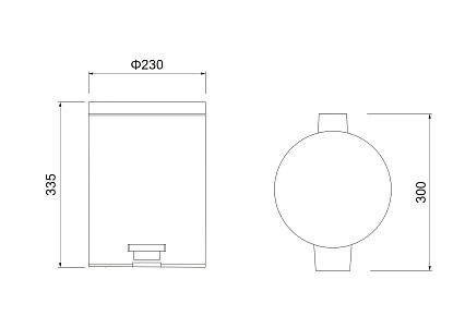 Ведро Aquatek AQ4992CR 8 л, хром