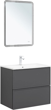 Мебель для ванной Aquanet Арт 75 см ясень графит
