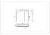 Зеркальный шкаф Aquatek 76x66 см хром AQ7808-MC