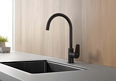 Смеситель для кухни Aquatek Бетта AQ1182MB черный матовый