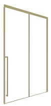 Душевая дверь Timo TDSS-150/17C-8L 150x200 прозрачное, матовое золото