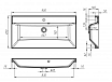 Тумба с раковиной BelBagno Aurora 90 см Bianco Lucido