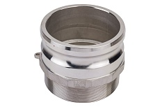Камлок тип F (ниппель; наружная резьба BSP; 100 мм-4&quot;; нержавеющая сталь) TITAN LOCK TL400FSS