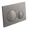 Кнопка смыва BelBagno BB-17C-GM оружейная сталь