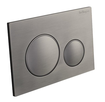 Кнопка смыва BelBagno BB-17C-GM оружейная сталь Кнопка смыва BelBagno BB-17C-GM оружейная сталь
