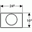 Кнопка смыва Geberit Delta15 115.101.00.1 сталь, антивандальная