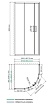 Душевой уголок WasserKRAFT Dill 61S01 90x90 прозрачное стекло, четверть круга