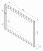 Зеркало Континент Mercury 80x60 см с подсветкой ЗЛП571