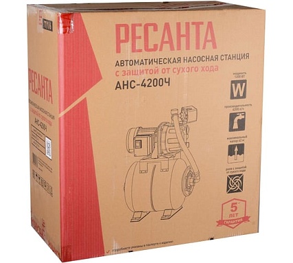 Автономная насосная станция Ресанта АНС-4200Ч 77/1/6