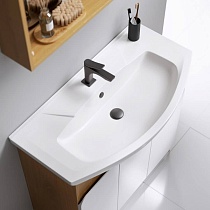 Мебель для ванной Aqwella Basic 85 см, дуб золотой/белый