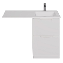 Тумба с раковиной Dreja Bona 120 см, белая