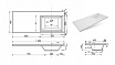 Раковина Эстет Даллас 120 см, правая, Распродажа!