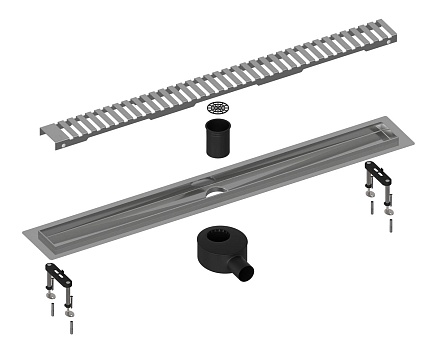 Трап для душа Timo Drain System 600 DS230106/00 60 см, вставка Lines, хром