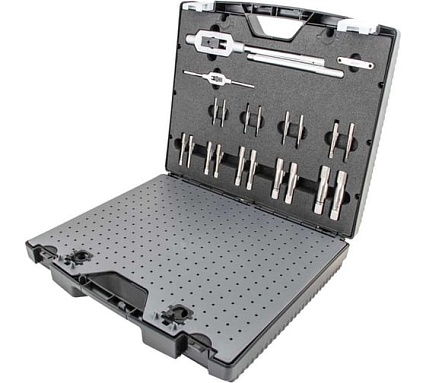 Набор ручных метчиков и плашек Norgau UNF 1/4-1", 37 предметов HSS 013904650