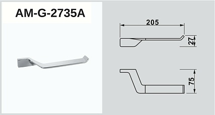 Держатель туалетной бумаги Art&Max Gina AM-G-2735A хром