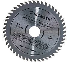 Диск пильный по дереву (125х22.2/20 мм; 48Т) Белмаш RD109A