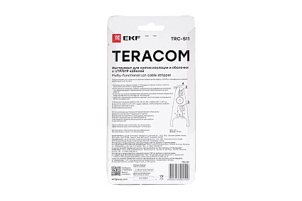 Инструмент для снятия изоляции и оболочки с UTP кабелей EKF TERACOM TRC-S11