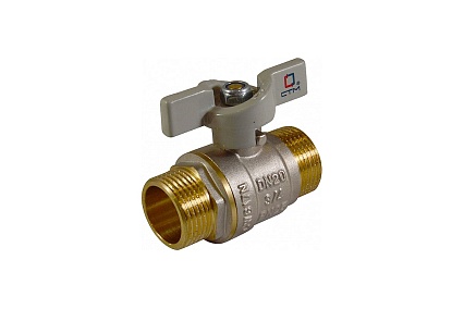 Шаровой кран для воды СТМ СТАНДАРТ 1/2", ш/ш, бабочка CWMMB012