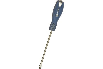 Шлицевая отвертка (Slotted, 6.5х150 мм, держатель) Мастак 040-65150H