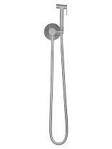 Смеситель Wonzon&Woghand Stick WW-88829902-BN с гигиеническим душем, брашированный никель
