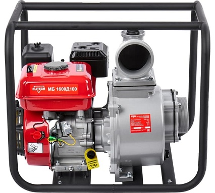 Мотопомпа бензиновая Elitech МБ 1600 Д 100 (E0105.004.00) 205519