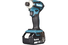Аккумуляторный ударный бесщеточный шуруповерт Makita Т-Режим, 1/4&quot;, 180Нм, М5-М16, кейс, 2x5Ач DTD172RTJ