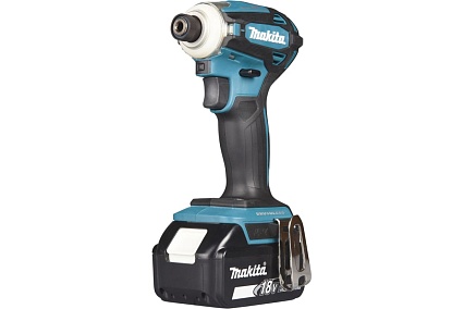 Аккумуляторный ударный бесщеточный шуруповерт Makita Т-Режим, 1/4", 180Нм, М5-М16, кейс, 2x5Ач DTD172RTJ