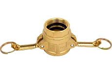 Камлок типа D (розетка; внутренняя резьба BSP; 32 мм-1 1/4&quot;; латунь) TITAN LOCK TL125DBR