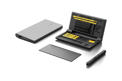 Набор инструментов для точных работ Hoto precision screwdriver kit pro (чёрный, жёлтый) HFE0002GL