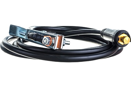 Кабель сварочный (3 м; DX50; 25 кв мм; зажим на массу) Elitech 0606.000400