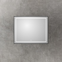 Зеркало BelBagno SPC-KRAFT-1000-800-LED-TCH-WARM-NERO 100x80 см антипар, черный