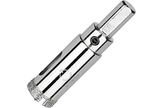 Коронка алмазная по керамограниту и керамике с центрирующим сверлом 18 мм Diamond Industrial DIDCSC018