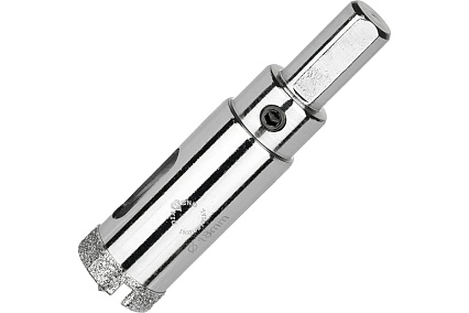 Коронка алмазная по керамограниту и керамике с центрирующим сверлом 18 мм Diamond Industrial DIDCSC018