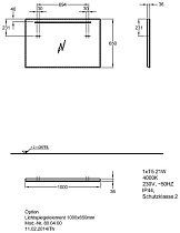 Зеркало Geberit Option 100 см 500.584.00.1