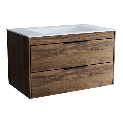 Тумба с раковиной Vincea Chiara 2D 80 см C.Oak