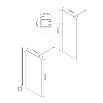 Душевая перегородка Vincea Волк-Ин (Walk-In) VSW-1H120CGBC 120x200 брашированная медь, тонированное