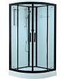 Душевая кабина Timo Standart T-6609 Black 90x90, четверть круга, черный