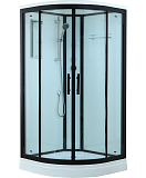 Душевая кабина Timo Standart T-6609 Black 90x90, четверть круга, черный