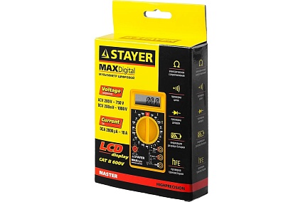 Цифровой мультиметр Stayer MAXDigital 45306