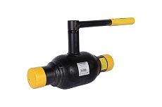 Шаровой стальной кран БРОЕН балломакс кшт для теплоснабжения полный проход с/с dn 50 pn 25 с рукояткой RG008U4AU76TKP