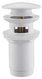 Донный клапан Abber AF0010W с переливом, белый