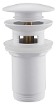 Донный клапан Abber AF0010W с переливом, белый