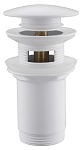 Донный клапан Abber AF0010W с переливом, белый