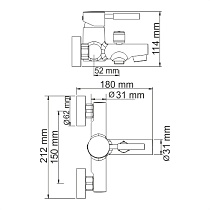 Смеситель для ванны WasserKRAFT Main 4101