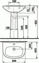 Раковина Jika Zeta 50