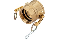 Камлок типа D (розетка; внутренняя резьба BSP; 50 мм-2&quot;; латунь) TITAN LOCK TL200DBR