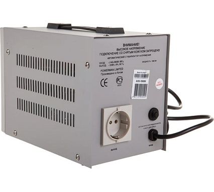 Стабилизатор напряжения Powerman 1ф 1,5 кВА AVS 1500 M 1192176