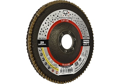 Круг лепестковый FlapLine ZR, 125 мм, P80, прямой ABRAFORM AF-FL-ZR-KLT1-80
